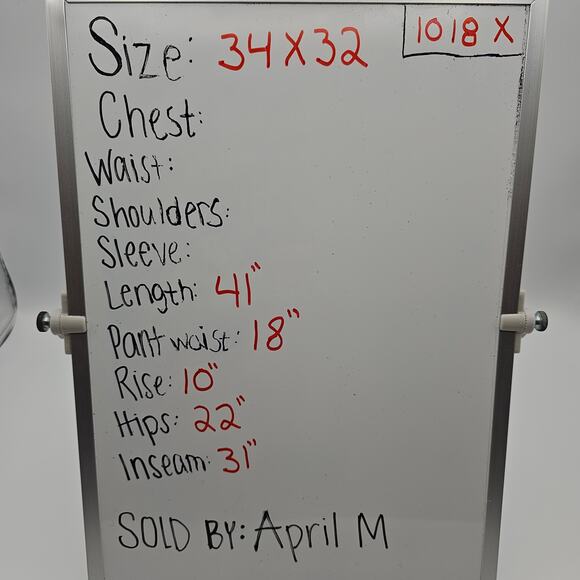 Flying Machine Mens size 34X32 Slim Tapered Michael Denim Blue Jeans Fading Mid - Picture 8 of 8